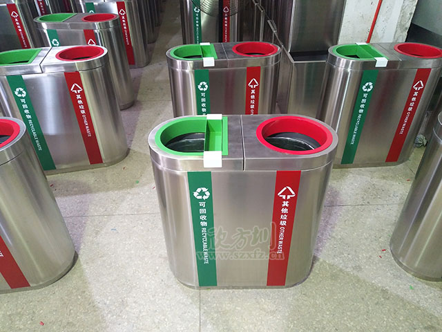 不銹鋼商場(chǎng)垃圾桶