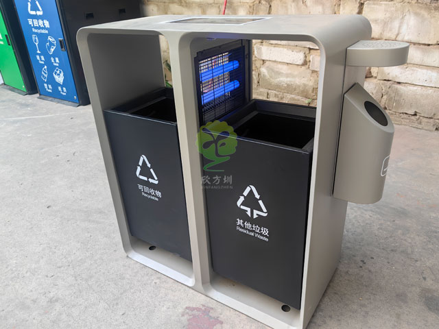 太陽能滅蚊燈垃圾桶助力廣東梅州打造智慧城市